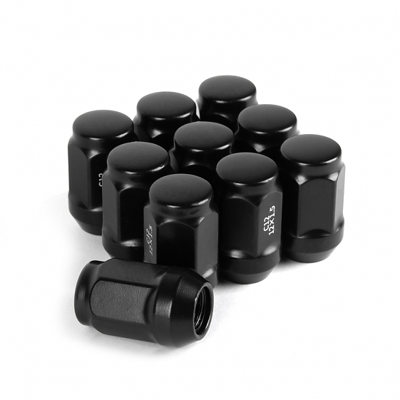 Гайка 20210 ATVL N008 конус 12x1,5 35mm чёрный матовый HEX 19: Фото 3