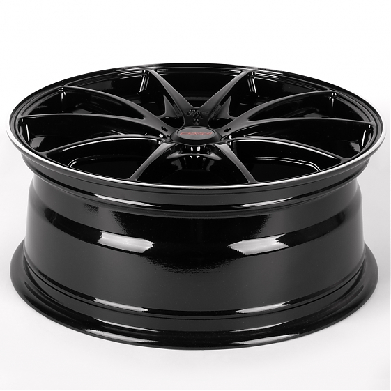 Литые диски 81956 Rays G25-DS314 17 J7 ET40 5x112 66.45 чёрный глянцевый + полированный обод: Фото 7