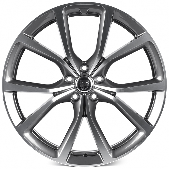Кованые диски 0923-6 PTRACING FG468X-SL221 20 J9 ET35 5x108 63.4 графит + полированные спицы: Фото 1