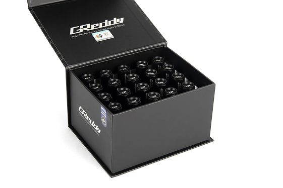 Комплект гаек 20196 Greddy M17L PRO конус 14X1,5 54mm чёрный матовый HEX 19: Фото 5