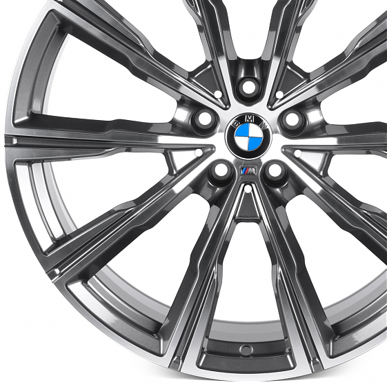 Кованые диски 0923-45 PTRACING FG560X-SL238 21 J10 ET40 5x112 66.56 графит + полированные спицы: Фото 2