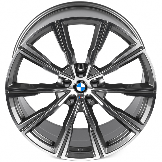 Кованые диски 0923-45 PTRACING FG560X-SL238 21 J10 ET40 5x112 66.56 графит + полированные спицы: Фото 3