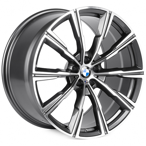 Кованые диски 0923-45 PTRACING FG560X-SL238 21 J10 ET40 5x112 66.56 графит + полированные спицы: Фото 4