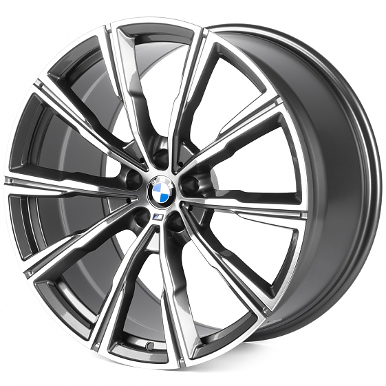 Кованые диски 0923-45 PTRACING FG560X-SL238 21 J10 ET40 5x112 66.56 графит + полированные спицы: Фото 5