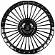 Кованые диски H260124G SKILL SL528-SK364 22 J9.5 ET40 5x120 62.5 чёрный глянцевый