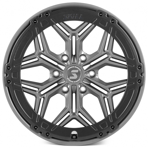 Кованые диски H240603T SKILL SV185-SK333 20 J9 ET45 6x139.7 95.1 графит матовый + карбон SFC11: Фото 1