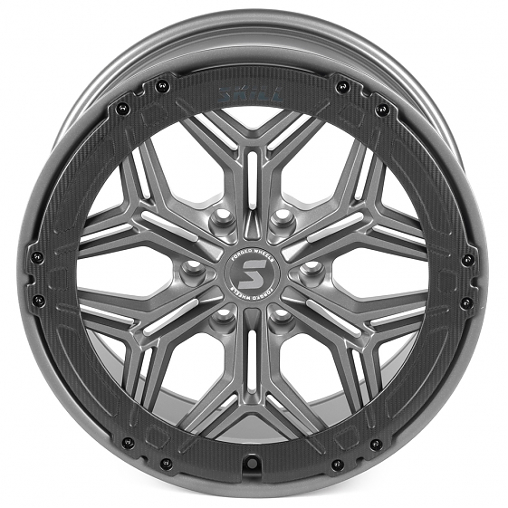 Кованые диски H240603T SKILL SV185-SK333 20 J9 ET45 6x139.7 95.1 графит матовый + карбон SFC11: Фото 3
