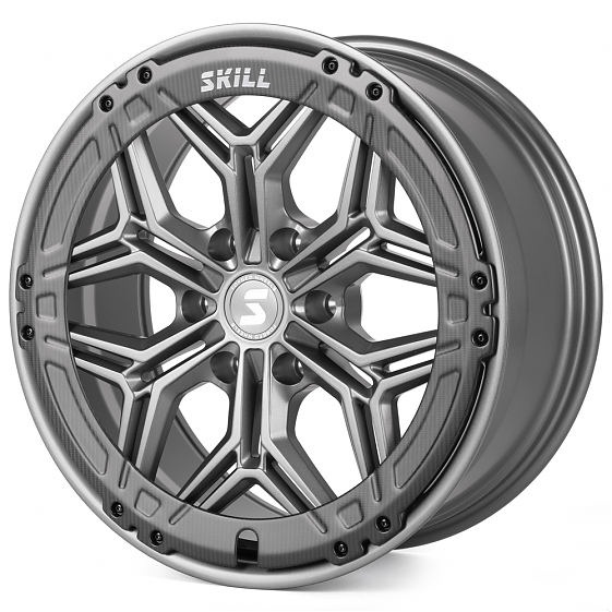Кованые диски H240603T SKILL SV185-SK333 20 J9 ET45 6x139.7 95.1 графит матовый + карбон SFC11: Фото 4