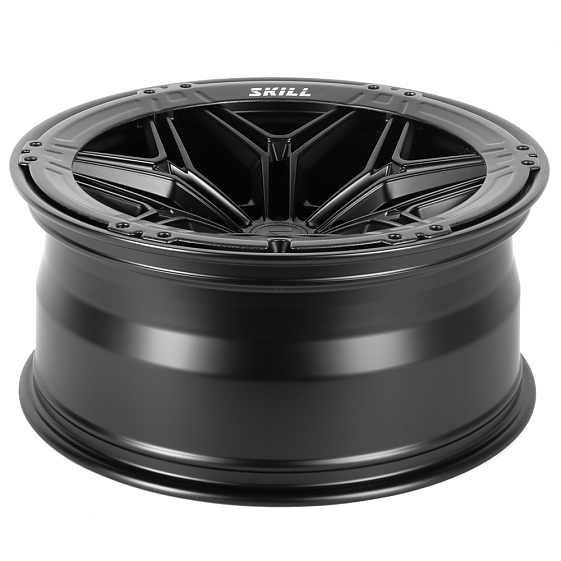 Кованые диски H240607J SKILL SV185-SB595 22 J10 ET-10 6x139.7 77.8 чёрный матовый + карбон SFC14: Фото 7