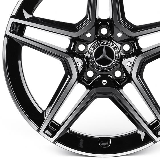 Литые диски 82352 Mercedes-Benz IV3067-FG579 18 J8 ET36 5x112 66.5 чёрный глянцевый + полированные с: Фото 2