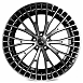 Кованые диски 231027E SKILL SL405-CS267 20 J9 ET45 5x112 66.6 чёрный глянцевый + полированные спицы