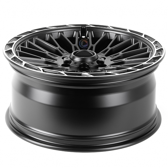 Кованые диски H240604D SKILL SV976-SV451 20 J9 ET19 6x139.7 77.8 чёрный матовый + полированный обод: Фото 7