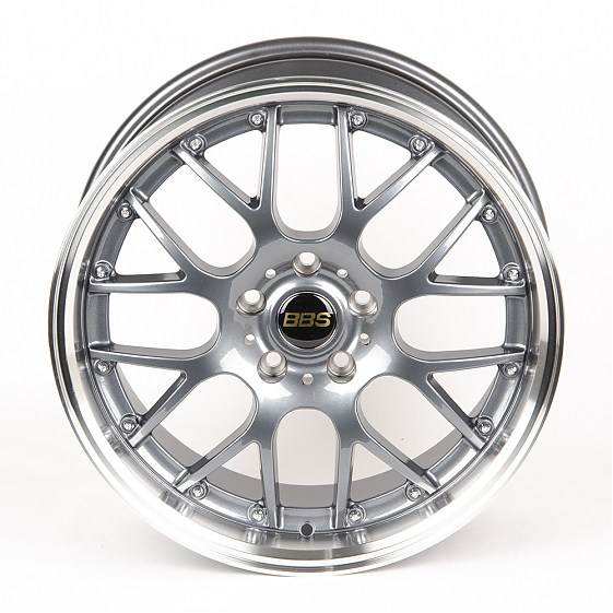 Литые диски 80690 BBS LK007-FG441 18 J8 ET38 5x114.3 73.1 графит глянцевый + полированный обод: Фото 3