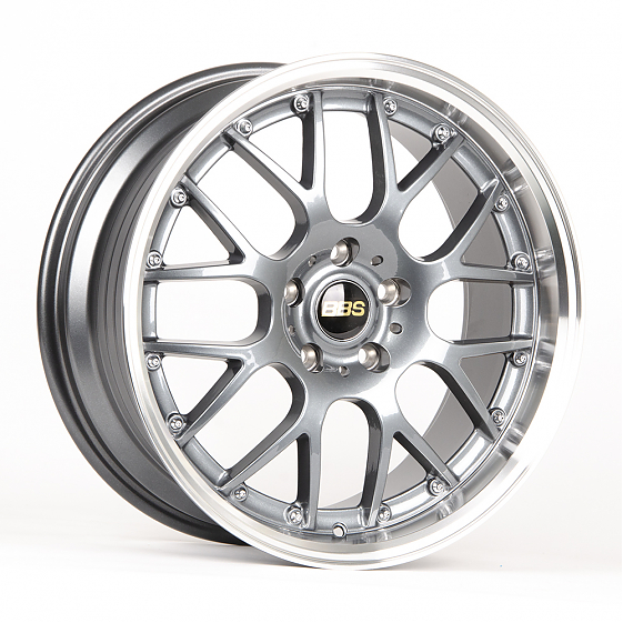 Литые диски 80690 BBS LK007-FG441 18 J8 ET38 5x114.3 73.1 графит глянцевый + полированный обод: Фото 4