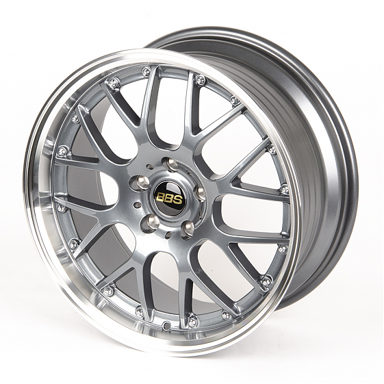 Литые диски 80690 BBS LK007-FG441 18 J8 ET38 5x114.3 73.1 графит глянцевый + полированный обод: Фото 6