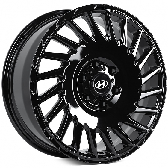 Кованые диски H250327A SKILL SV093-SV449 20 J8 ET48 6x139.7 92.5 чёрный глянцевый: Фото 6