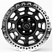 Литые диски 81311 FUEL 2628-SF058 17 J9 ET-15 6x139.7 106.1 чёрный матовый + полированный бедлок