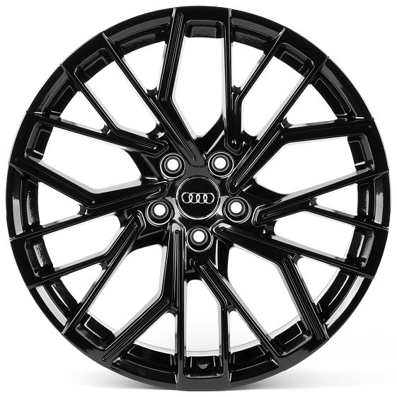 Литые диски 82569 Audi IVF-3385 19 J8.5 ET35 5x112 66.45 чёрный глянцевый: Фото 1