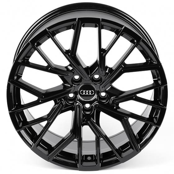Литые диски 82569 Audi IVF-3385 19 J8.5 ET35 5x112 66.45 чёрный глянцевый: Фото 3