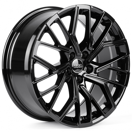 Литые диски 82569 Audi IVF-3385 19 J8.5 ET35 5x112 66.45 чёрный глянцевый: Фото 4
