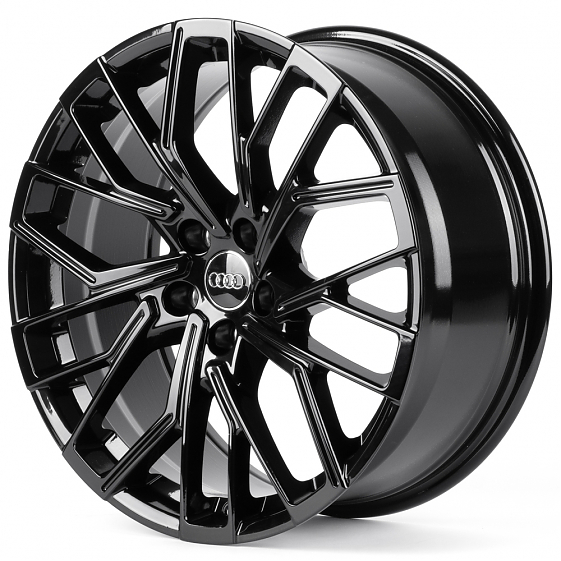 Литые диски 82569 Audi IVF-3385 19 J8.5 ET35 5x112 66.45 чёрный глянцевый: Фото 5