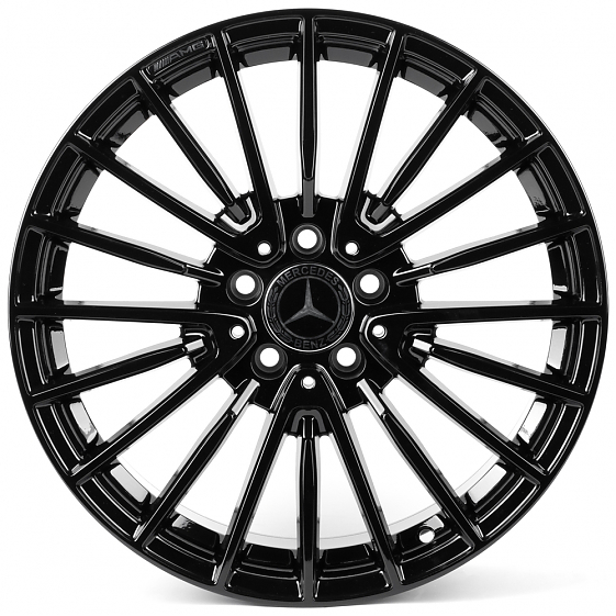 Литые диски 82526 Mercedes-Benz 8337F 18 J8.5 ET35 5x112 66.6 чёрный глянцевый: Фото 1