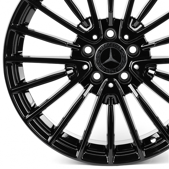 Литые диски 82526 Mercedes-Benz 8337F 18 J8.5 ET35 5x112 66.6 чёрный глянцевый: Фото 2