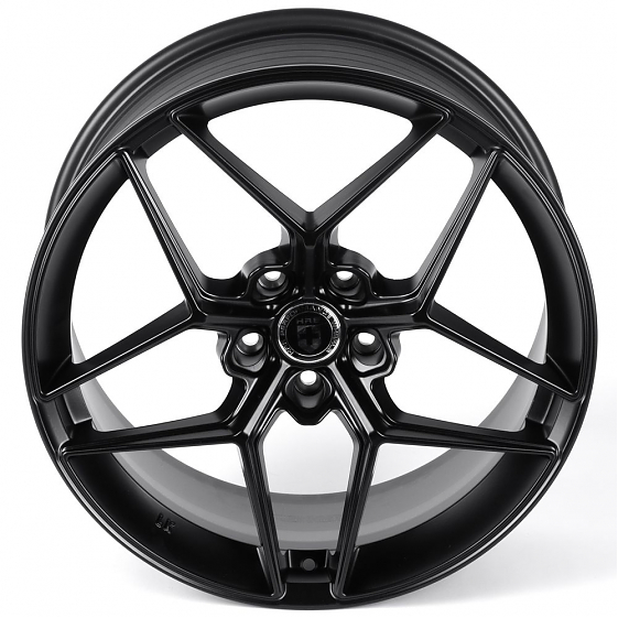 Литые диски 82155 HRE F122-FG597 19 J9.5 ET38 5x114.3 73.1 чёрный матовый: Фото 3