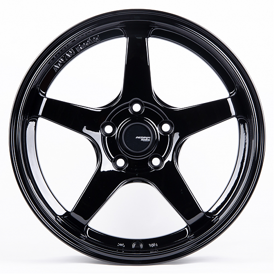 Литые диски 80740 Advan 1783-CS234 17 J8 ET35 5x114.3 73.1 чёрный глянцевый: Фото 1