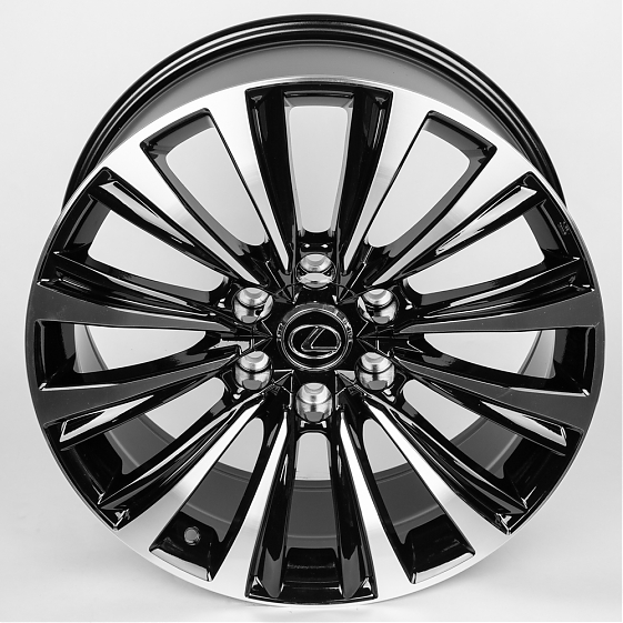 Литые диски 80296 Toyota/Lexus ZT2010-SV305 20 J8.5 ET20 6x139.7 106.1 чёрный + полированные спицы: Фото 3