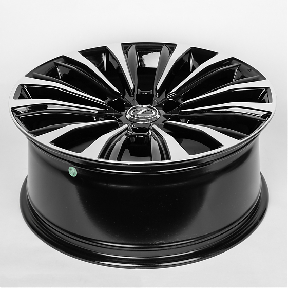 Литые диски 80296 Toyota/Lexus ZT2010-SV305 20 J8.5 ET20 6x139.7 106.1 чёрный + полированные спицы: Фото 7