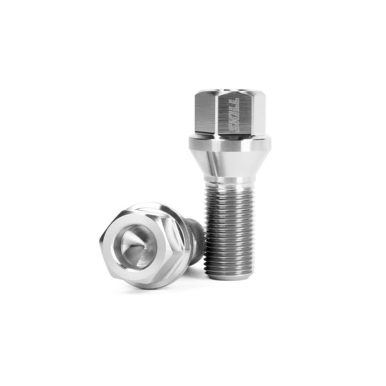 Болт 90026 SKILL ST102 конус 14x1,25 28mm серебро HEX 17: Фото 1