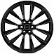 Кованые диски H250522C SKILL SV946-CS410 20 J8 ET46 6x114.3 67.1 чёрный глянцевый + полированные спи