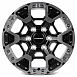 Кованые диски H260514C SKILL SB129-SK290 17 J9 ET32 6x135 87.1 чёрный матовый + декоративные кольца 