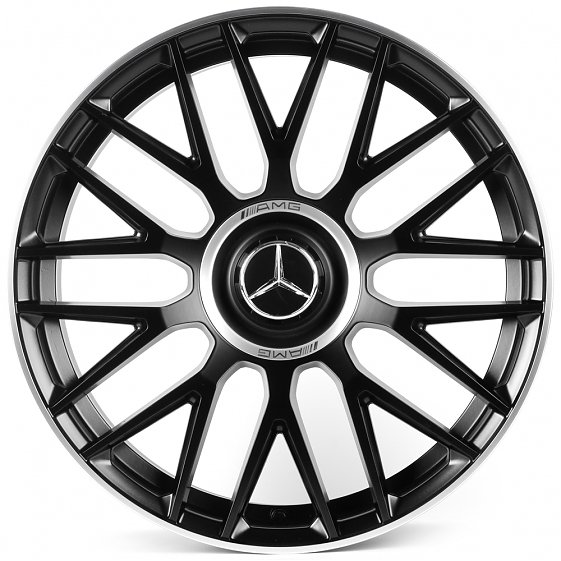 Литые диски 81677 Mercedes-Benz FC932-DS345 19 J8.5 ET38 5x112 66.56 чёрный матовый + полированный о: Фото 1