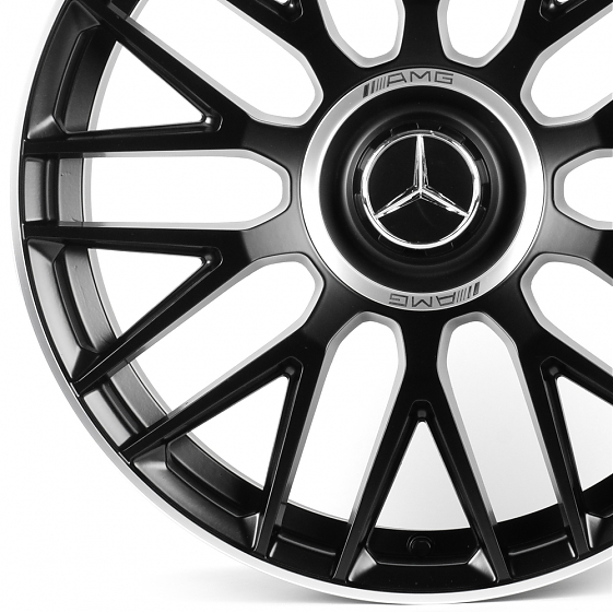 Литые диски 81677 Mercedes-Benz FC932-DS345 19 J8.5 ET38 5x112 66.56 чёрный матовый + полированный о: Фото 2