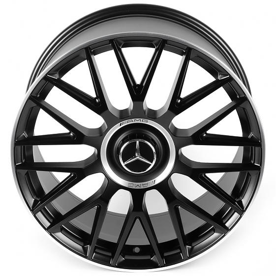 Литые диски 81677 Mercedes-Benz FC932-DS345 19 J8.5 ET38 5x112 66.56 чёрный матовый + полированный о: Фото 3