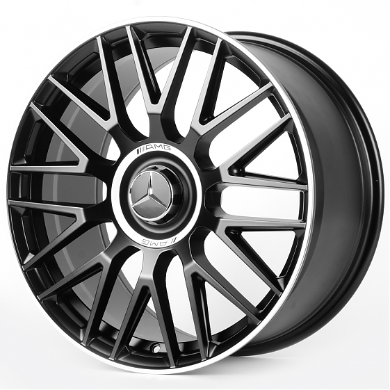 Литые диски 81677 Mercedes-Benz FC932-DS345 19 J8.5 ET38 5x112 66.56 чёрный матовый + полированный о: Фото 6
