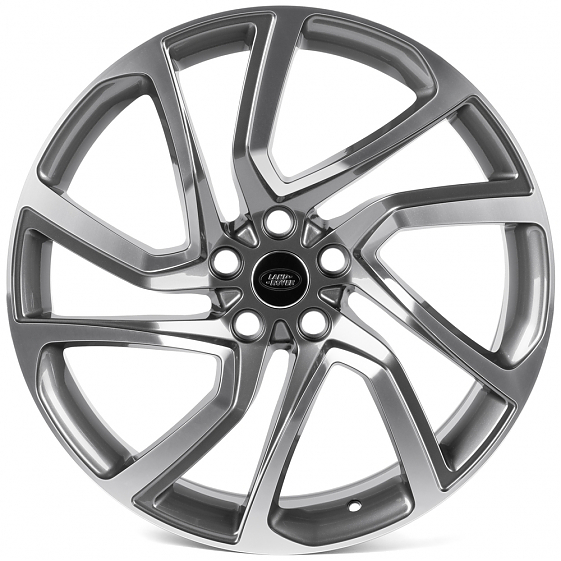 Кованые диски 0923-137 PTRACING HJ409-SK349 21 J9.5 ET45 5x120 72.56 графит + полированные спицы: Фото 1