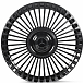Кованые диски H260609Y SKILL SL213-CS395 19 J8 ET52 5x112 66.6 чёрный глянцевый + полированные спицы