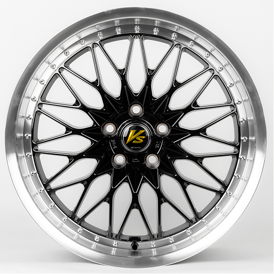 Литые диски 80402 Work ZT912-FG454 19 J8.5 ET35 5x100 73.1 чёрный + полированный обод: Фото 1