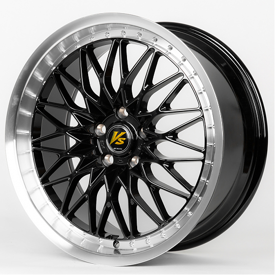 Литые диски 80402 Work ZT912-FG454 19 J8.5 ET35 5x100 73.1 чёрный + полированный обод: Фото 4