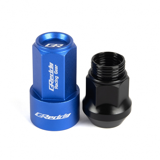 Комплект гаек 20195 Greddy M17L PRO конус 14X1,5 54mm синий HEX 19: Фото 4