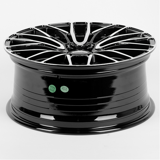 Литые диски 80226 Rays 1177X-FG441 18 J8 ET37 5x114.3 73.1 чёрный + полированные спицы: Фото 7