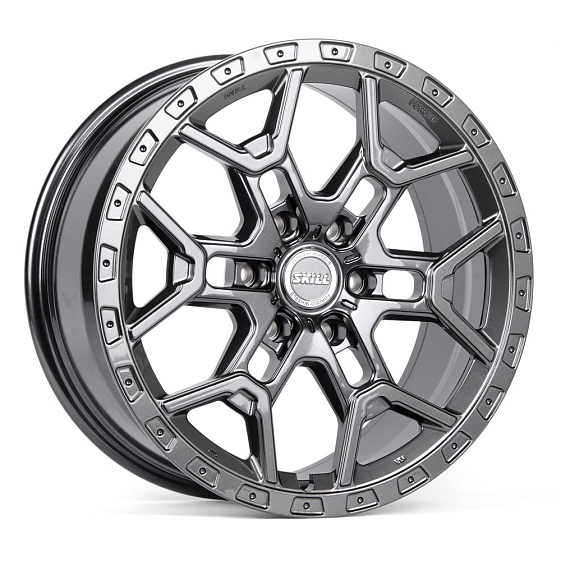 Кованые диски 230620E SKILL SV116-SV306 20 J9 ET45 6x139.7 95.1 графит тёмный глянцевый: Фото 4