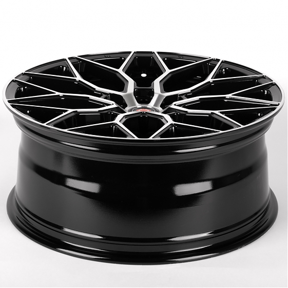 Литые диски 81912 Vossen iV-1155-SM200 20 J8.5 ET35 5x112 66.6 чёрный глянцевый + полированные спицы: Фото 7