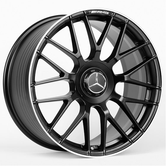 Литые диски 81118 Mercedes-Benz F0831-SV294 19 J8.5 ET36 5x112 66.6 чёрный матовый + полированный об: Фото 4