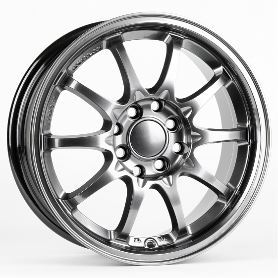 Литые диски 81265 Rays 1345D-DS216 15 J6.5 ET40 4x100/4x114.3 73.1 серебро тёмное: Фото 4