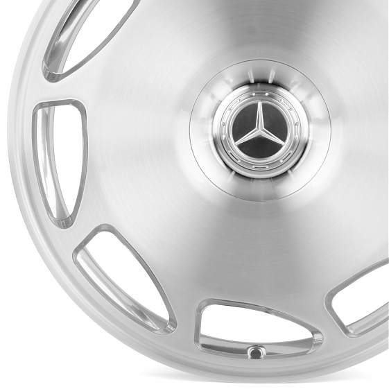 Кованые диски H241223EF SL722-SB563 20 J9 ET34 5x112 66.6 серебро + зеркальная полировка: Фото 2