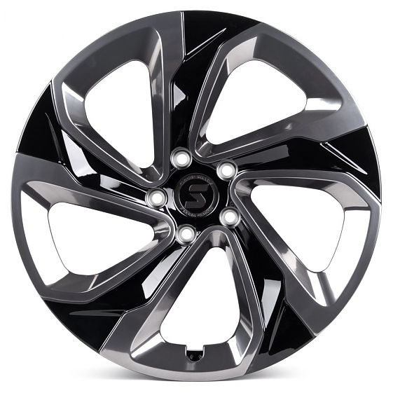 Кованые диски H231103W SKILL SL526-CS266 20 J8.5 ET40 5x120 62.55 чёрный глянцевый + полированные сп: Фото 1
